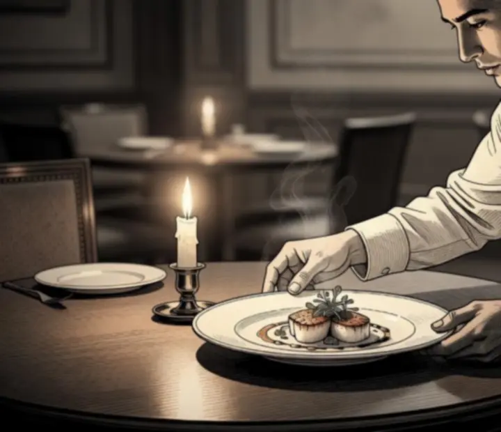 Service en tension dans le lounge Cercle Provence